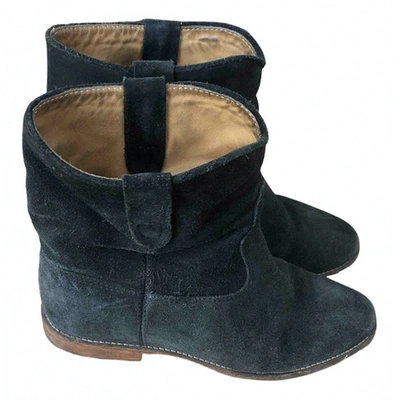 Pre-owned Isabel Marant Étoile Anthracite Suede Boots