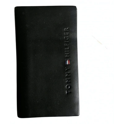 Pre-owned Tommy Hilfiger Black Leather Wallet
