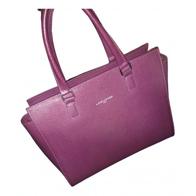 Pre-owned Lancaster Purple Leather Handbag