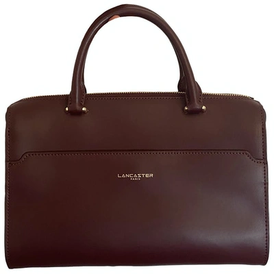 Pre-owned Lancaster Burgundy Leather Handbag