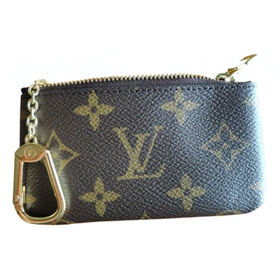 Key pouch small bag Louis Vuitton Brown in Cotton - 23169906