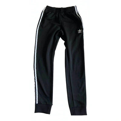 Pre-owned Adidas Originals Black Trousers