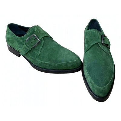 Pre-owned Ermanno Scervino Flats In Green