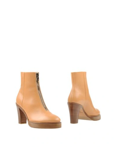 Acne Studios Ankle Boot In Beige