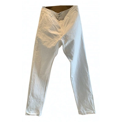 Pre-owned Essentiel Antwerp White Cotton Trousers