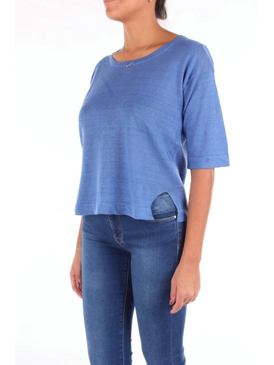 Shop Altea Women's Blue Linen Cardigan