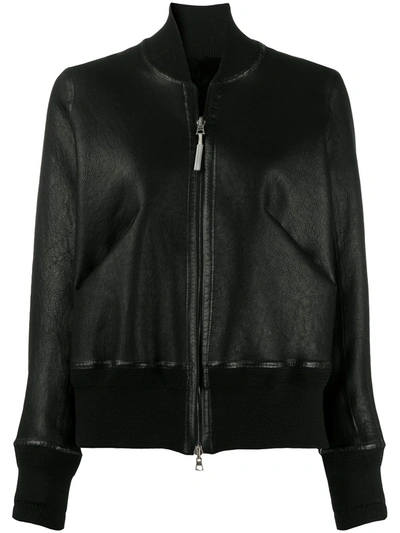Shop Isaac Sellam Experience Zipped Leather Jacket In Black