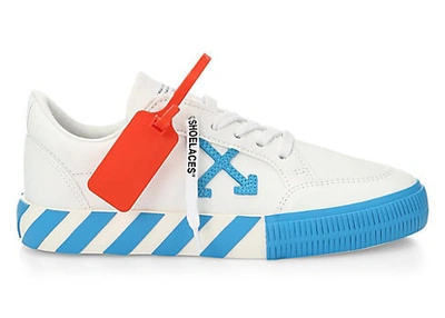 Pre-owned Off-white Arrow Low Top Blue (women's) In White/blue