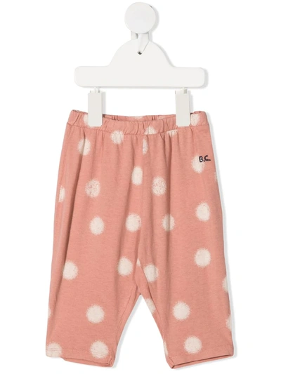 Shop Bobo Choses Polka-dot Leggings In Pink