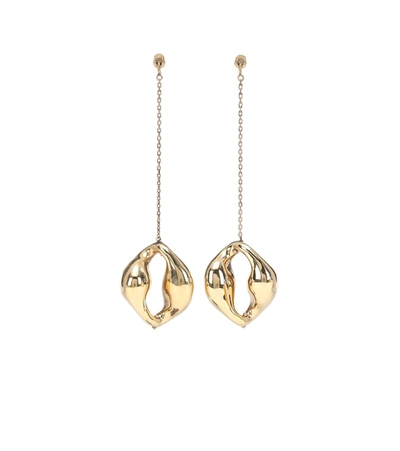Shop Chloé Trudie Drop Earrings In Gold