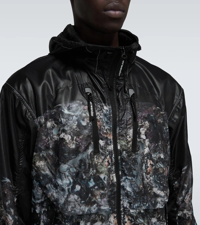 Shop And Wander Printed Technical-fabric Jacket In Black