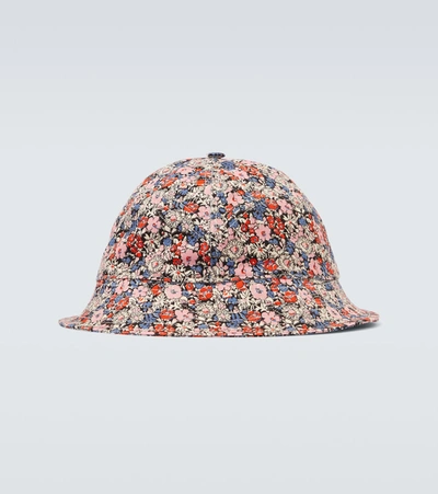 Shop Gucci Liberty Floral Canvas Bucket Hat In Multicoloured