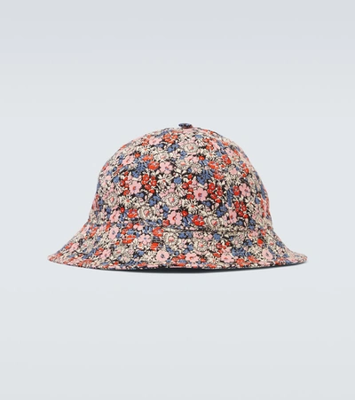 Shop Gucci Liberty Floral Canvas Bucket Hat In Multicoloured