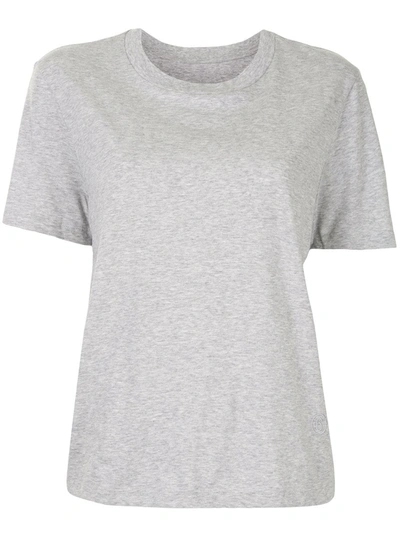 Shop Mm6 Maison Margiela Short-sleeves Cotton T-shirt In Grey