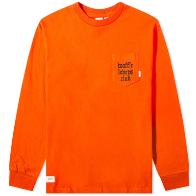 Shop Vans Vault X Wtaps Long Sleeve Tee In Orange