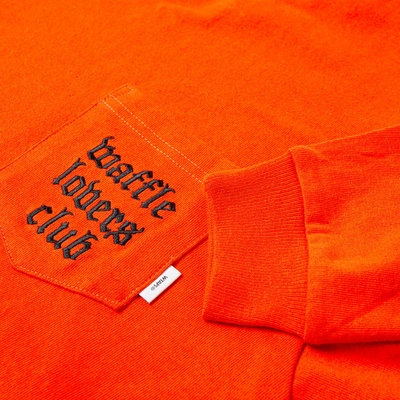 Shop Vans Vault X Wtaps Long Sleeve Tee In Orange