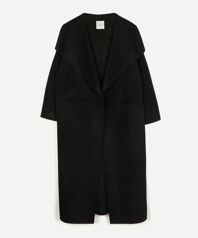 Shop Totême Annecy Wool-cashmere Coat In Black