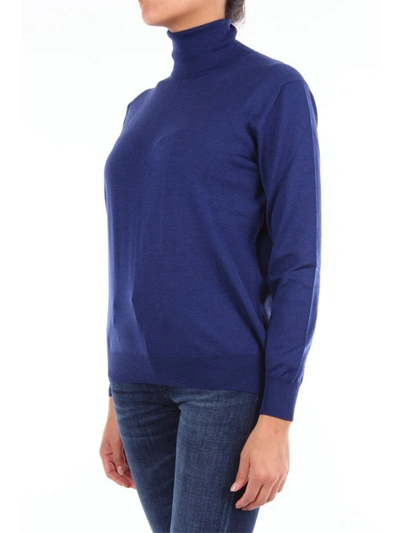 Shop Altea Women's Blue Wool Sweater