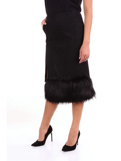 Shop Marco De Vincenzo Women's Black Polyamide Skirt