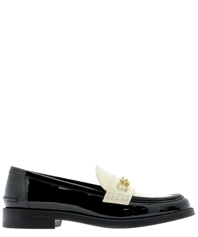 Shop Bally Women's Black Leather Loafers