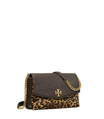 Tory Burch Kira Mixed-materials Small Convertible Shoulder Bag In Leopard  Shearling | ModeSens