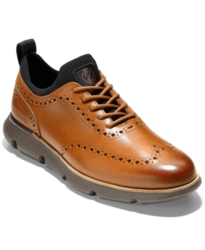Shop Cole Haan Men's 4.zerøgrand Wingtip Oxfords Men's Shoes In Brown