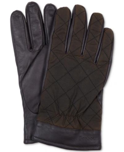 Shop Barbour Men's Dalegarth Gloves In Olive/brown