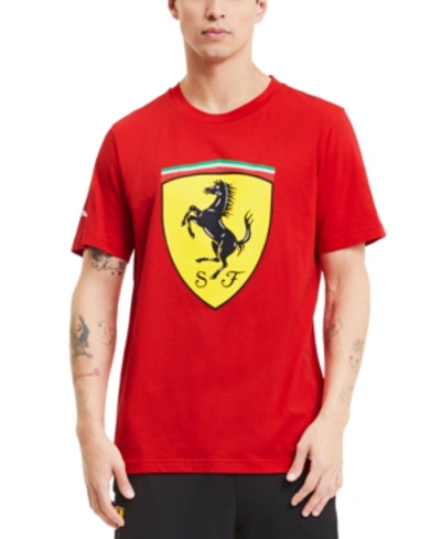 Shop Puma Men's Ferrari Graphic T-shirt In Red