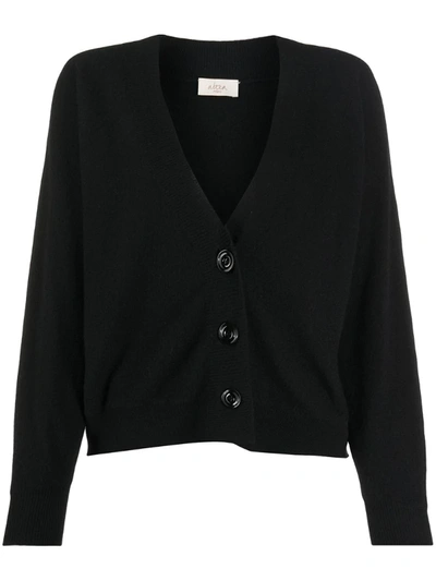 Shop Altea Long-sleeve Cardigan In Black
