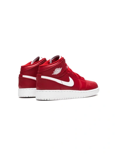 Nike 'air Jordan 1 Bg' Sneakers In Red