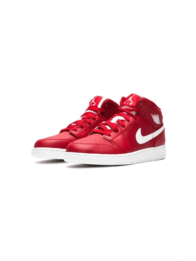Nike 'air Jordan 1 Bg' Sneakers In Red