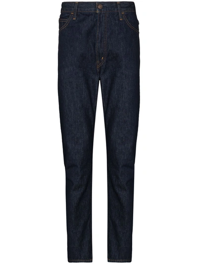 Shop Orslow Slim-fit Five-pocket Jeans In Blue