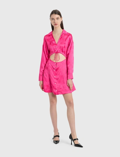 Shop Kirin Cut Out Detail Dress In Pink