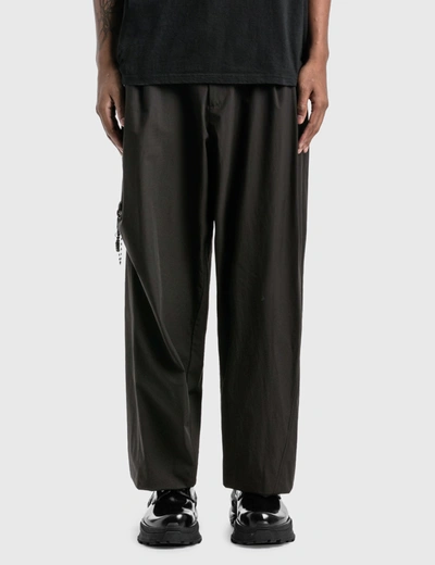 Shop Hyein Seo Chained Wide Pants In Black
