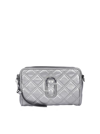 Shop Marc Jacobs The Quilted Softshot 21 Cross Body Bag In Grey