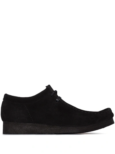 Shop Palm Angels Logo Print Suede Shoes In Black