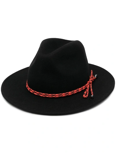 Shop Paul Smith Wool Fedora Hat In Black