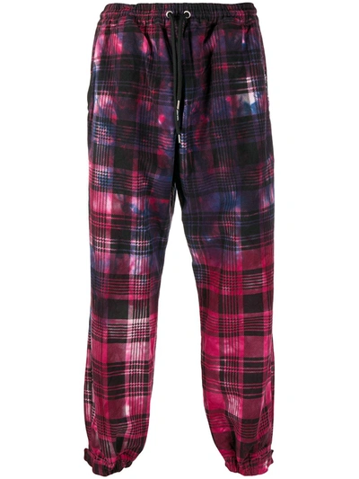 Mauna Kea Faded Tartan Trousers In Pink