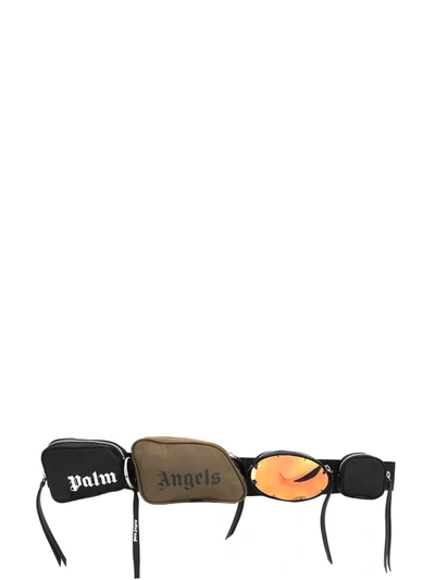 Shop Palm Angels Multi-pocket Crossbody Bag In Black