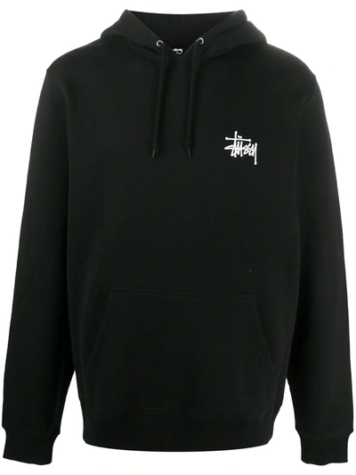 STUSSY LOGO-PRINTED HOODIE 