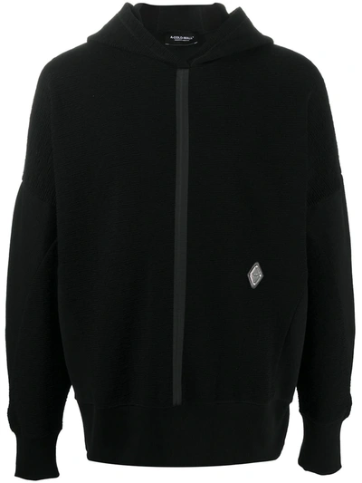 Shop A-cold-wall* Concealed Zipped Hoodie In Black