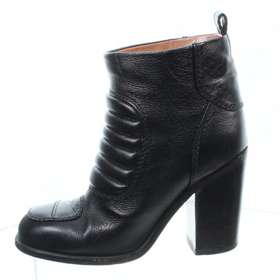 Pre-owned Laurence Dacade Leather Ankle Boots In Black