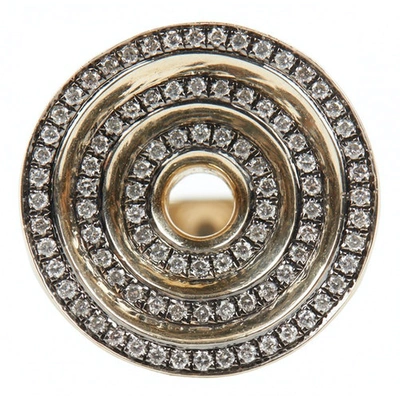 Pre-owned Noor Fares Grey Yellow Gold Ring