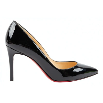 Pre-owned Christian Louboutin So Kate  Black Patent Leather Heels
