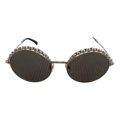 Pre-owned Chanel Silver Metal Sunglasses