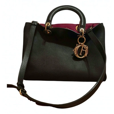 Pre-owned Dior Issimo Black Leather Handbag