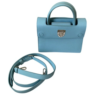 Pre-owned Dior Ever Blue Leather Handbag
