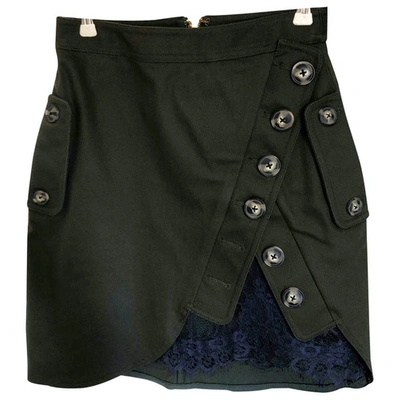 Pre-owned Self-portrait Skirt In Green