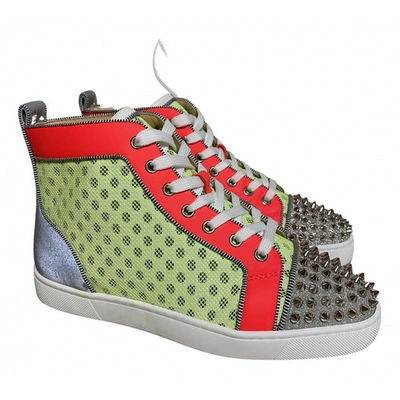 Pre-owned Christian Louboutin Louis Multicolour Cloth Trainers