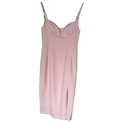 Pre-owned Mugler Mid-length Dress In Pink